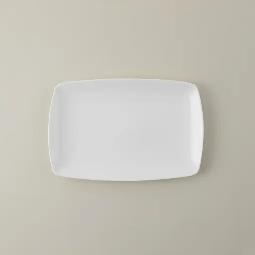 [01S0047] Fuente Rectangular Lisa 38X25,5X3,5 Cm.