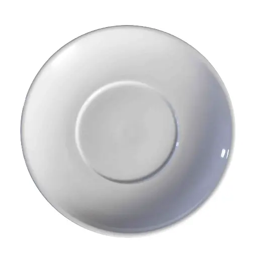 [01S0296] Plato moka Montgat porcelana blanca 12,5 cm