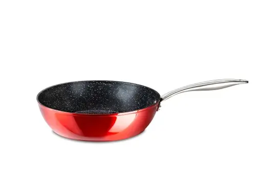 [321-24] Sarten Honda Aluminio Forjado Full Induction Red 24 Cm.