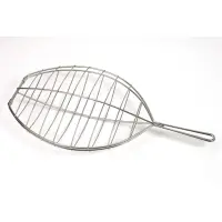 [4026] Parrilla Rodaballo Inox. 43x32 Cm.