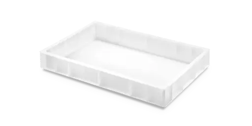 [1794C00] Cubeta manutención lisa blanca 19 l 60x40x9 cm