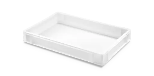 [6409C00] Cubeta manutención lisa blanca 19 l 60x40x9 cm