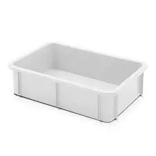 [119700] Cubeta Manutencion Lisa Blanca 25 L. 59,5X39,5X16,5 Cm.