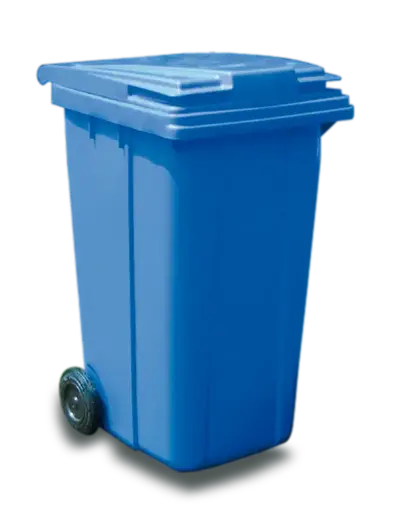 [CPKA12003] Cubo Basura Con Pedal Y Ruedas Azul 120 L.