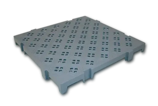 [C50/25L06] Tarima Antideslizante Encajable Gris 50X50X2,5 Cm.
