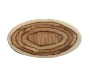 [OT2016b] DLR Fuente Oval Madera 20x16 cm.