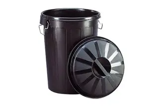 [23187] Cubo Basura Comunidad Negro 95 L.