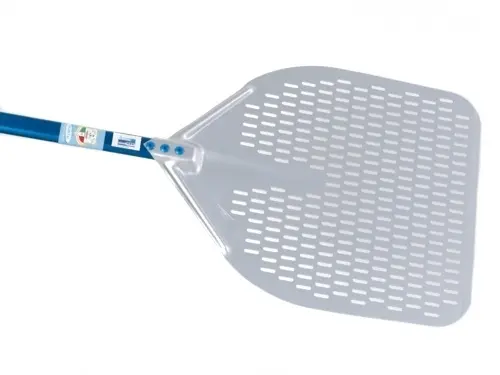 [A-32RF/60] Pala Pizza Alum. Perf. 33X33 Cm. Mango 60