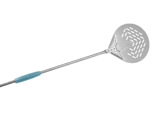 [I-20F] Paleta Pizza Inox. Perforada 20 Cm.