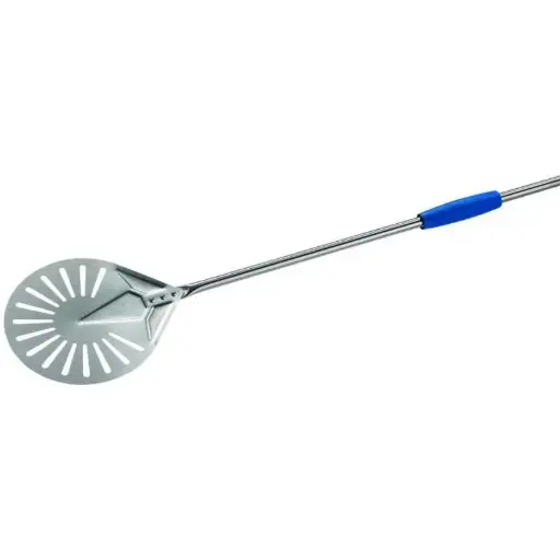 [I-23F] Paleta pizza perforada de acero inoxidable 23 cm