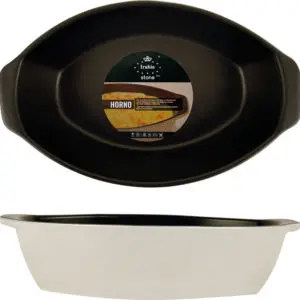 [ER100204] Fuente Horno Stone Oval 28X18X7 Cm.