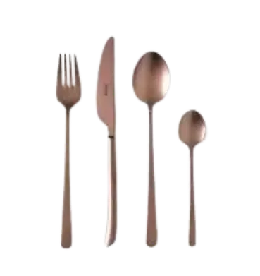[94809] Tenedor Lunch Elegance Titanium Dark Chocolate Velvet