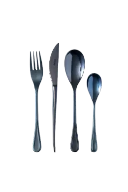 [09702] Tenedor Mesa Queen Titanium Dark Blue
