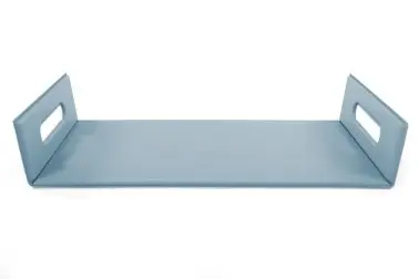 [ZZ0483BLUESTO] Bandeja Togo Simil Piel Azul 45X33X6 Cm.                         