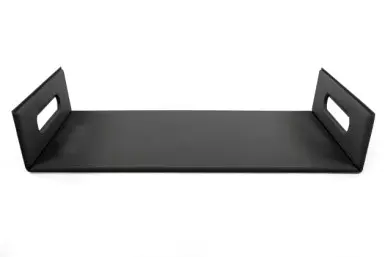 [ZZ0483BLACK] Bandeja Togo Simil Piel Negra 45X33X6 Cm.                        
