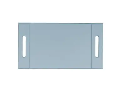 [ZZ0477BLUESTO] Bandeja Togo Simil Piel Turquesa 32X20X5,5 Cm.                   