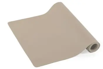 [ZZ0475TAUPE] Camino Mesa Simil Piel Gris Pardo 145X45 Cm.