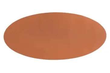 [ZZ0476CARAMEL] Centro De Mesa Simil Piel Oval Caramelo 70X33 Cm.