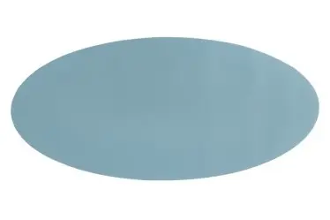 [ZZ0476BLUESTO] Centro De Mesa Simil Piel Oval Turquesa 70X33 Cm.