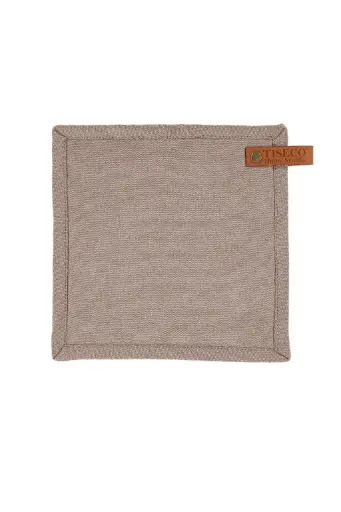 [9572 DARKTAUPE] Manopla algodón gris Oscuro 20x20 cm