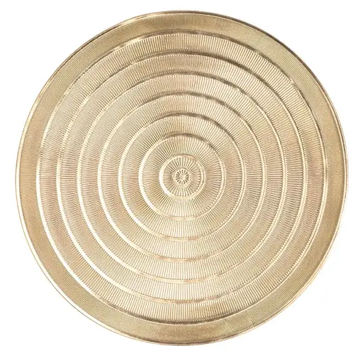 [ZZ0537GOLD] Mantel individual capellini oro redondo 39,5 cm
