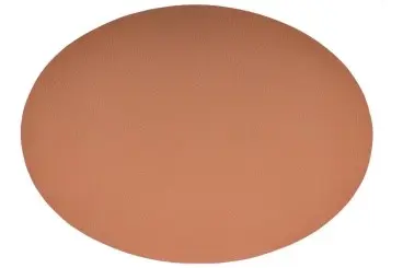 [ZZ0436CARAMEL] Mantel Individual Togo Caramelo Oval 45X33 Cm.