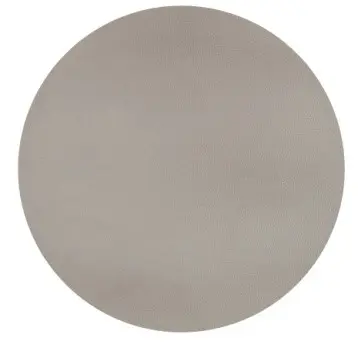 [ZZ0474TAUPE] Mantel Individual Togo Gris Pardo Redondo 38 Cm.