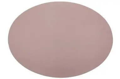 [ZZ0436MAUVE] Mantel Individual Togo Malva Oval 45X33 Cm.
