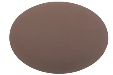 [ZZ0436BROWN] Mantel Individual Togo Marron Oval 45X33 Cm.
