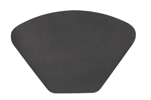 [ZZ0541 BLACK] Mantel individual togo negro Abanico 48x32 cm