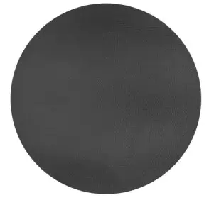 [ZZ0474BLACK] Mantel Individual Togo Negro Redondo 38 Cm.