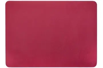 [ZZ0435RED] Mantel Individual Togo Rojo Rectangular 45X33 Cm.