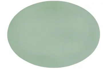 [ZZ0436GREEN] Mantel Individual Togo Verde Oval 45X33 Cm.