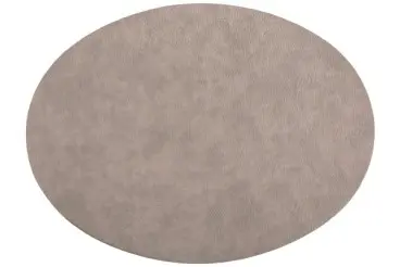 [ZZ0490CHARCOAL] Mantel Individual Troja Carbon Oval 45X33 Cm.