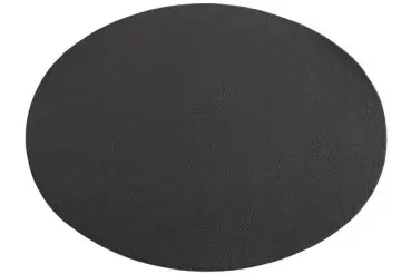 [ZZ0490BLACK] Mantel Individual Troja Negro Oval 45X33 Cm.