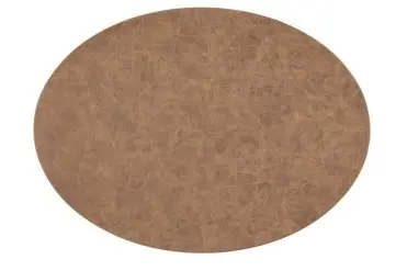 [ZZ0506WALNUT] Mantel Individual Truman Doble Cara Nuez Oval 45X33 Cm.