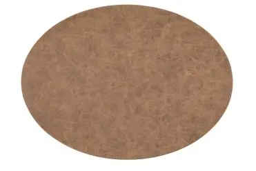 [ZZ0505WALNUT] Mantel Individual Truman Nuez Oval 45X33 Cm.