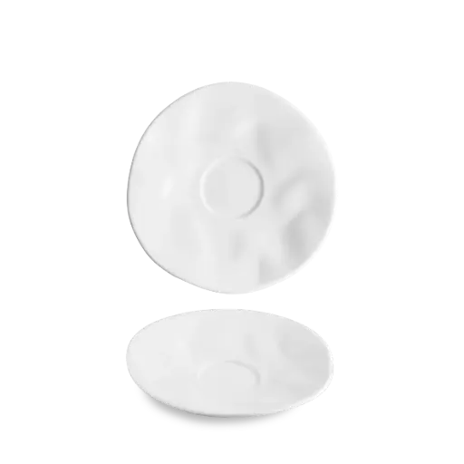 [FLA17151 ] Plato moka Flamenco blanco 15 cm