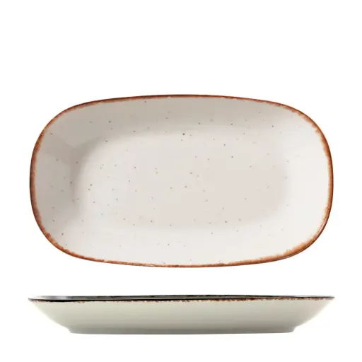[4340] Fuente Oval Eo Side 34X20 Cm.