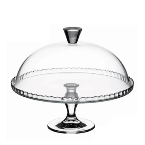 [4127] Pie tarta con tapa de cristal 32 cm