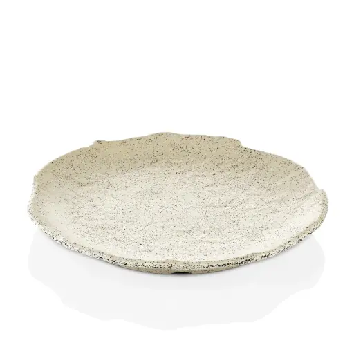 [4854] Plato llano melamina Granito beige 28 cm