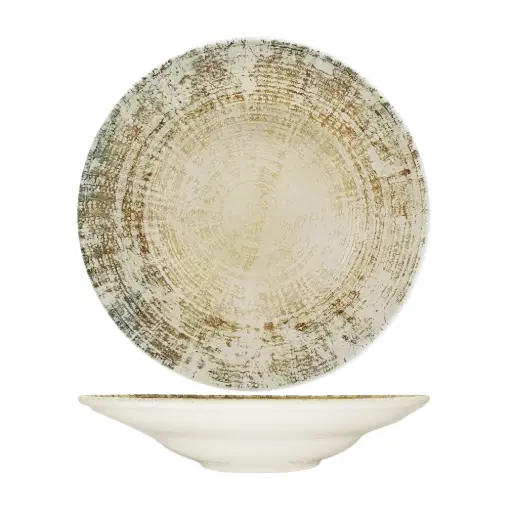 [4738] Plato Pasta Fosil 25 Cm.