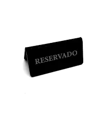 [3124] Reservado Mesa Metacrilato Negro 12X6 Cm.