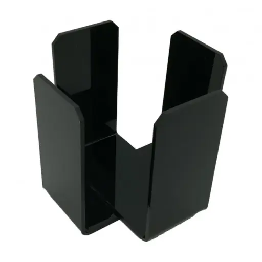 [2439] Servilletero Metacrilato Negro10X10 Cm. 