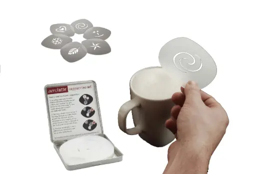 [3806] Plantilla Decoracion Barista 6 Unid.