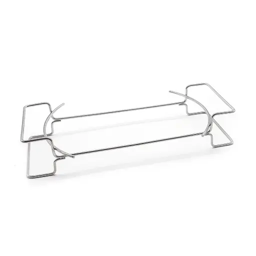 [4701] Soporte plato llama redondo de acero inoxidable 29 cm