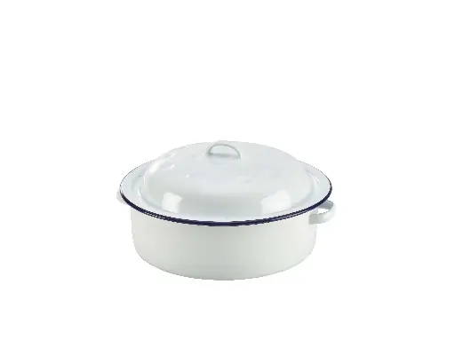 [60526] Cacerola Enamel Filo Azul C/Tapa 26 Cm.