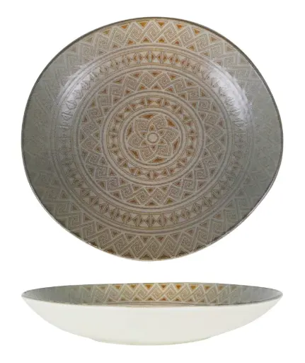 [B928267X] Plato hondo Tango Damasquino 26x24 cm