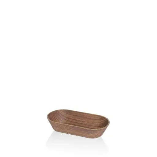 [146-0103] Fuente oval PS madera 15x8 cm