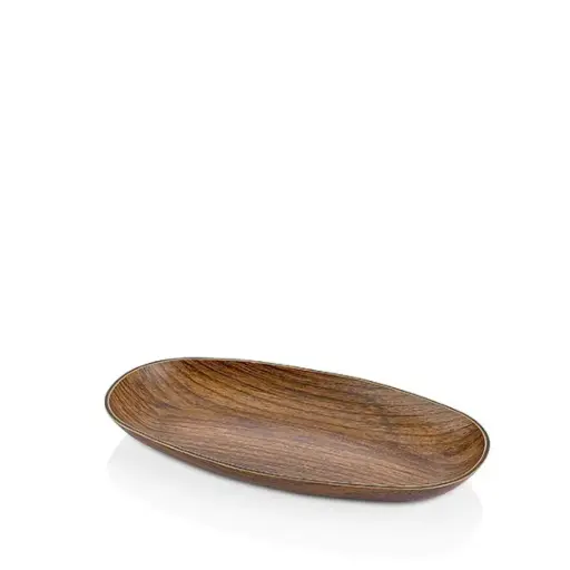 [146-0028] FUENTE OVAL PS. MADERA 19X10,5 CM.